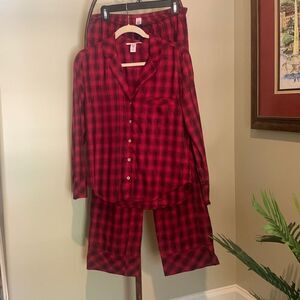 Victorias Secret Red Plaid Pajamas